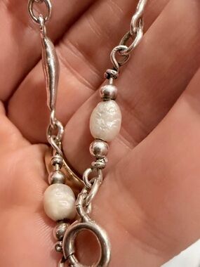Sterling Silver Pearl Accent Bracelet